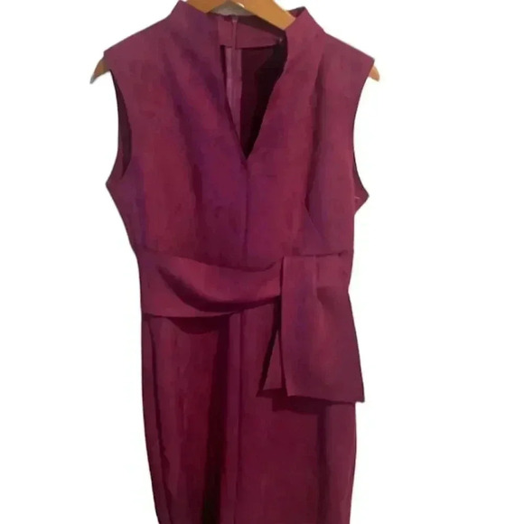 Sandro Ferrone Roma fuschia sleeveless midi dress size 11 - Picture 2 of 7